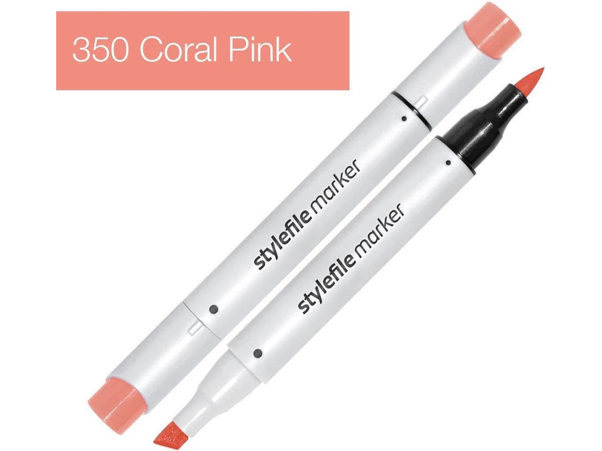 STYLEFILE BRUSH MARKER 350 CORAL PINK 1