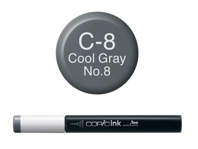 COPIC INKT NW C8 COOL GRAY 8
 1
