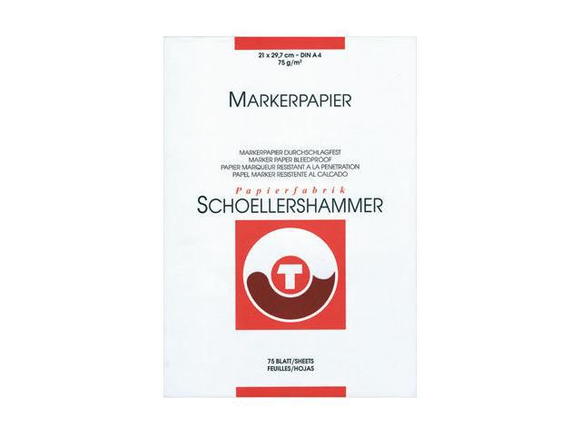 SCHOELLERSHAMMER BLOK MARKERPAPIER A4 75GRAM 75VEL 1