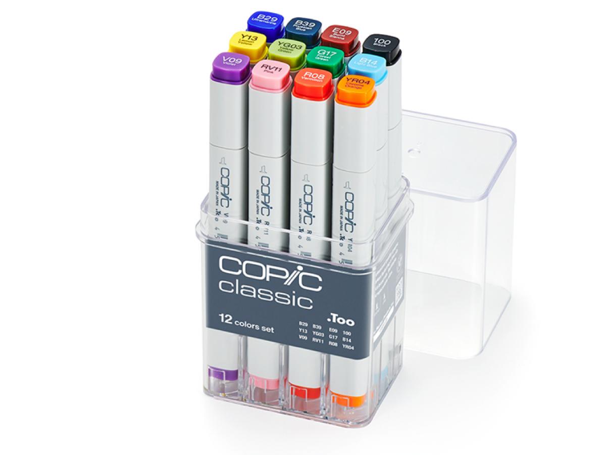 COPIC MARKERSET 12-DELIG BASIS 1